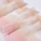4 Rolls Pink & Cream Chiffon Ribbon for Gift Wrapping, 1.5 Inch × 8 Yards Pink Ribbon Valentines Ribbon for Wedding Party Valentine's Day Decorations, Flower Bouquet Wrapping, Pink Bows Making